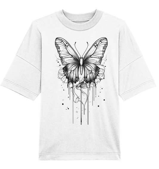 Schmetterlings Träume (nur Vorderseite Druck) - Organic Oversize Shirt