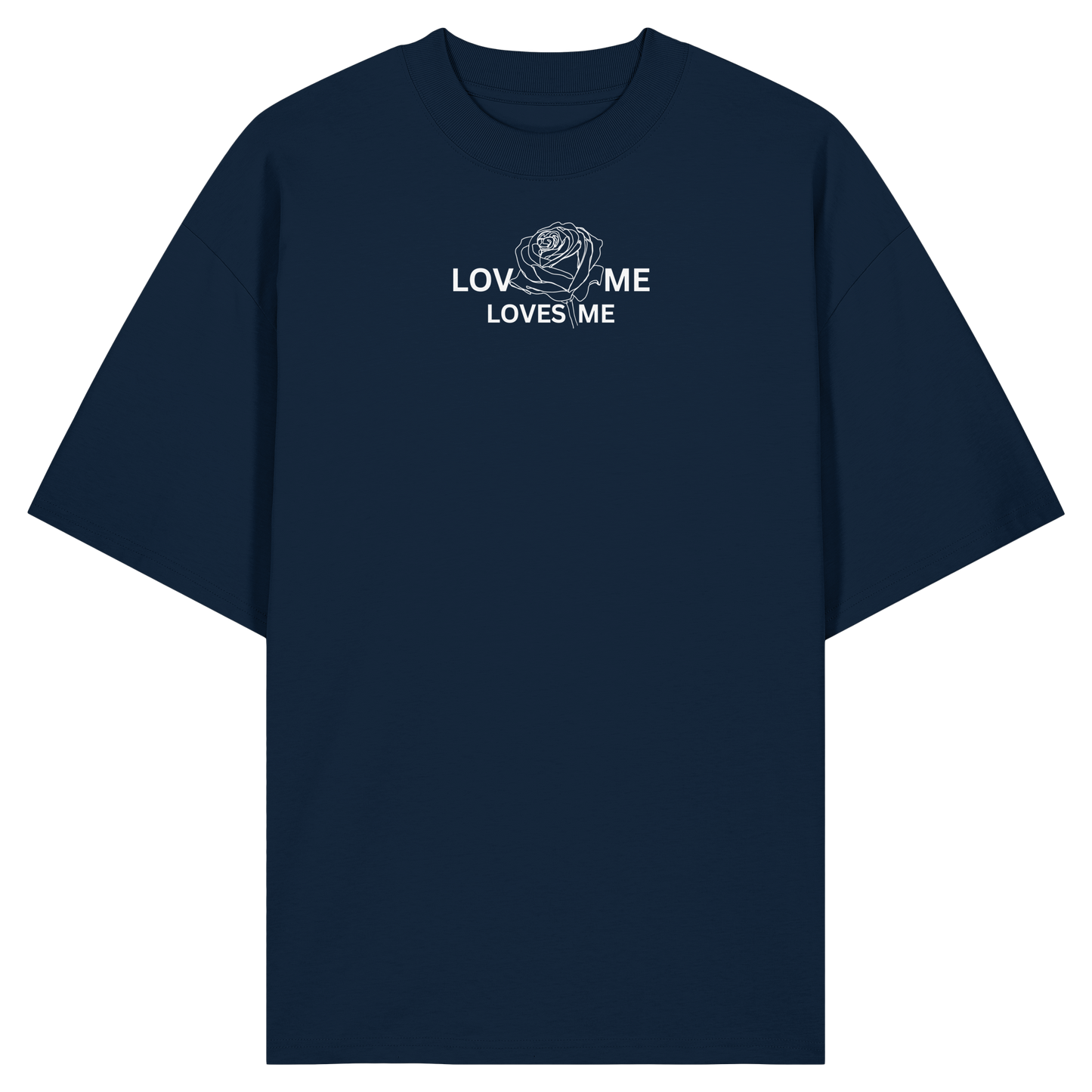 LOVES ME (Schwarz) - Organic Oversize Shirt