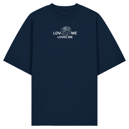 LOVES ME (Schwarz) - Organic Oversize Shirt