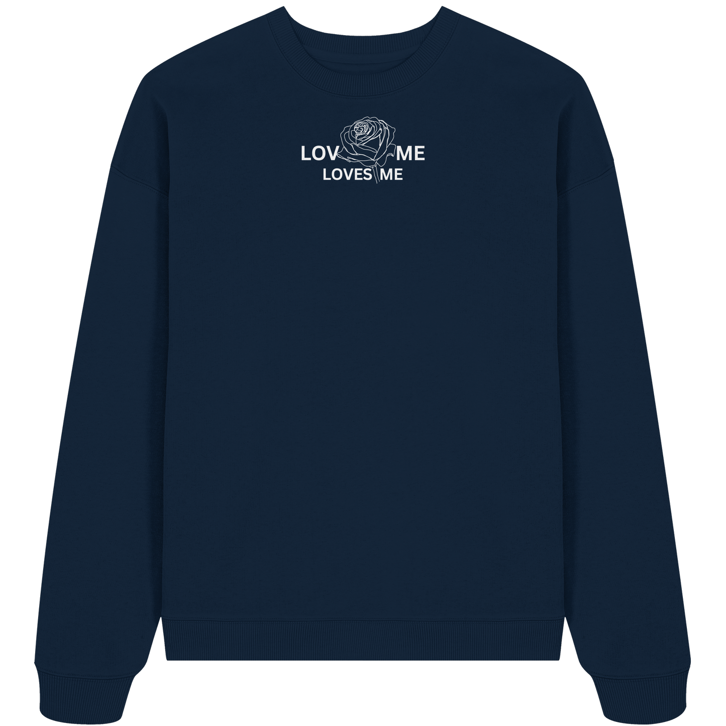 LOVES ME (Schwarz) - Organic Oversize Sweatshirt
