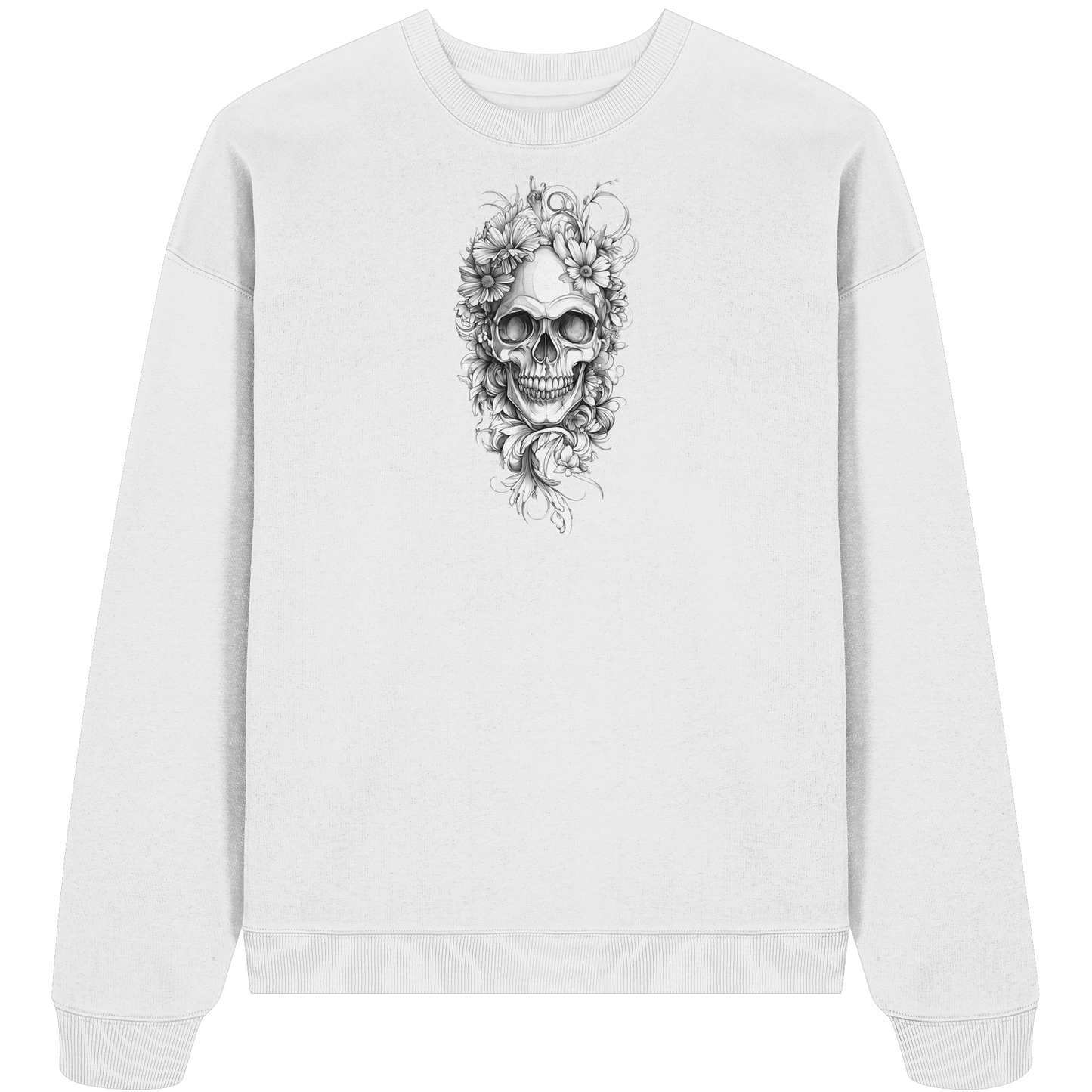 Totenkopfs Blüte  - Organic Oversize Sweatshirt