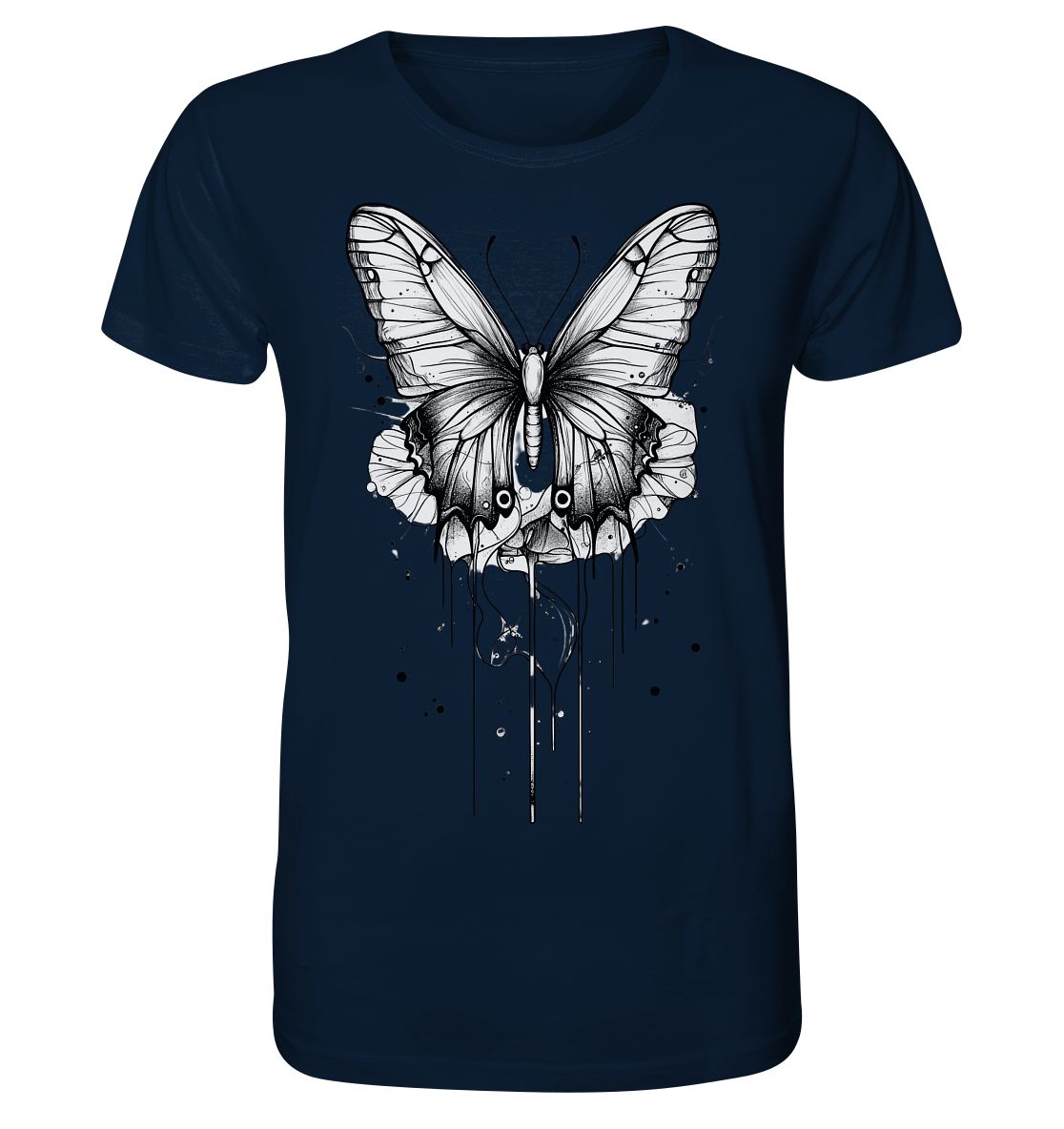 Schmetterlings Träume (nur Vorderseite Druck) - Organic Shirt