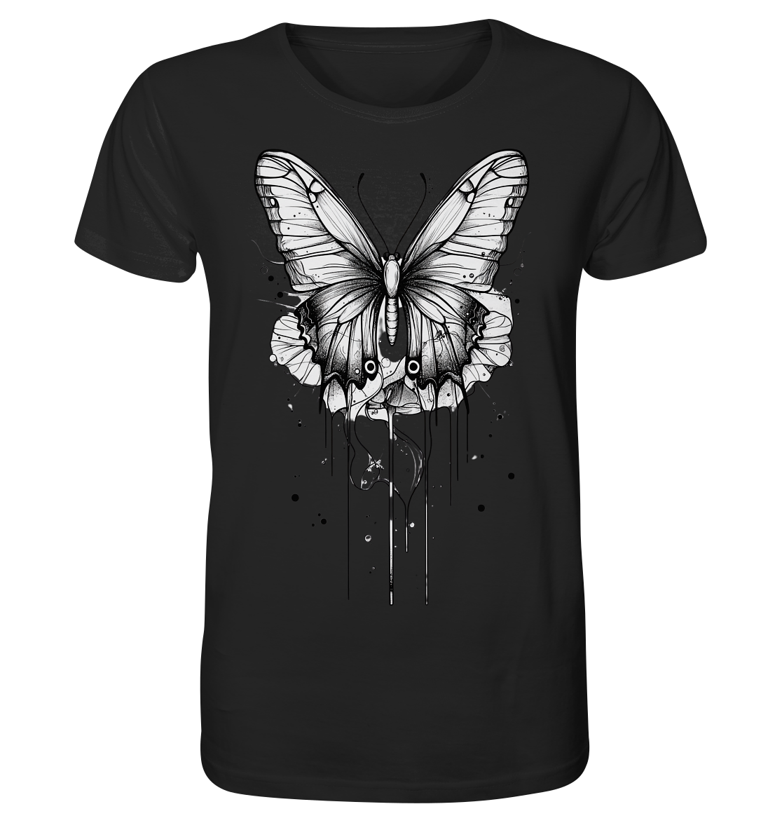 Schmetterlings Träume (nur Vorderseite Druck) - Organic Shirt