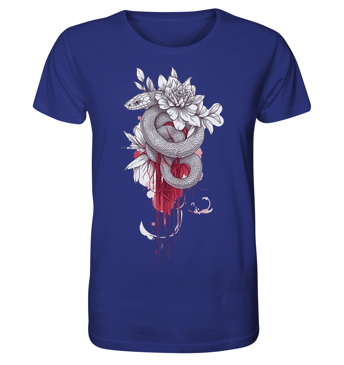 Schlange nur Vorderseiten Druck - Organic Shirt