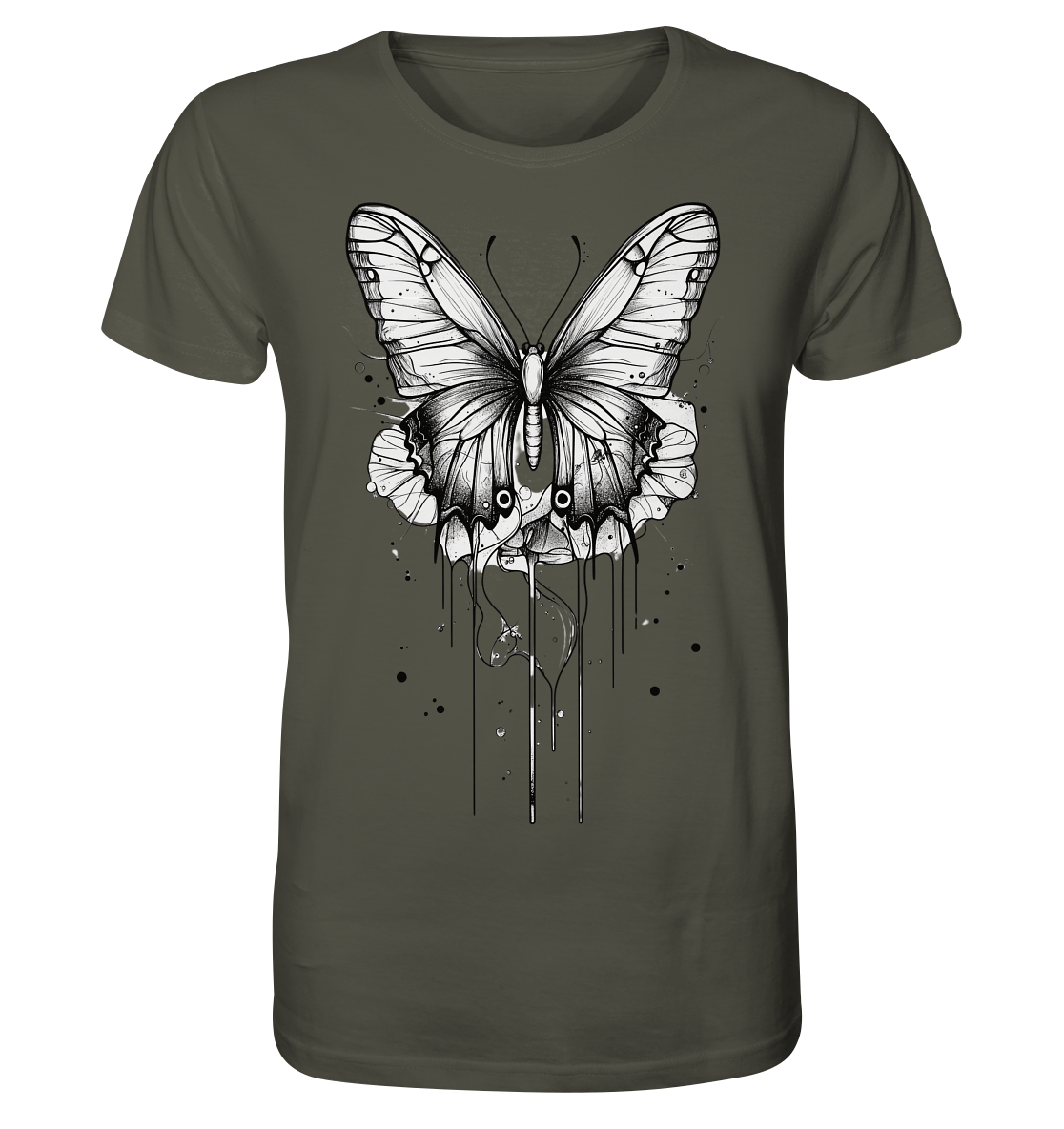 Schmetterlings Träume (nur Vorderseite Druck) - Organic Shirt