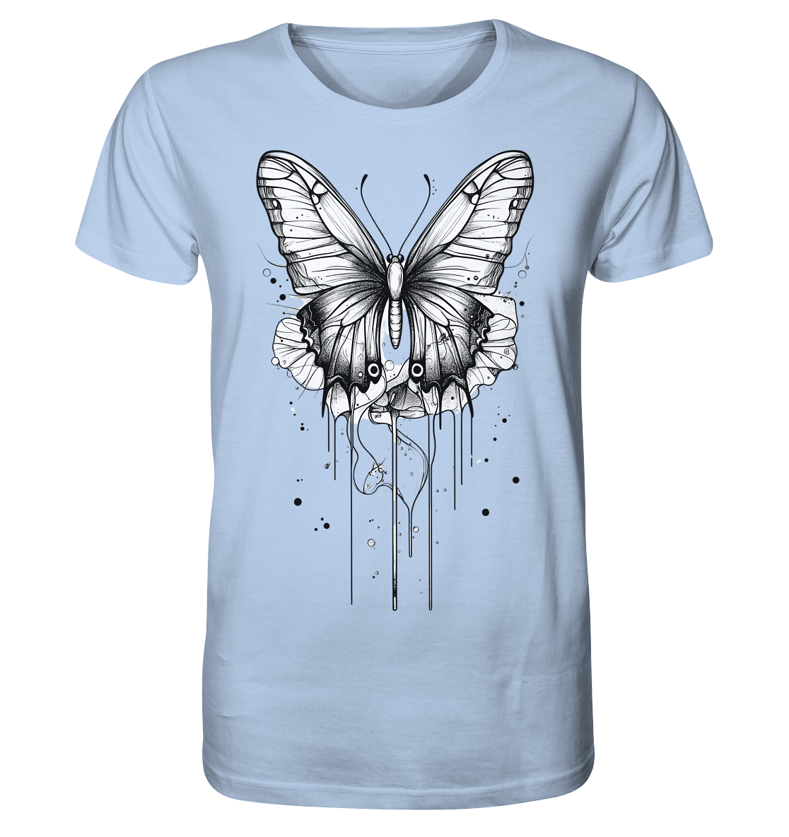 Schmetterlings Träume (nur Vorderseite Druck) - Organic Shirt