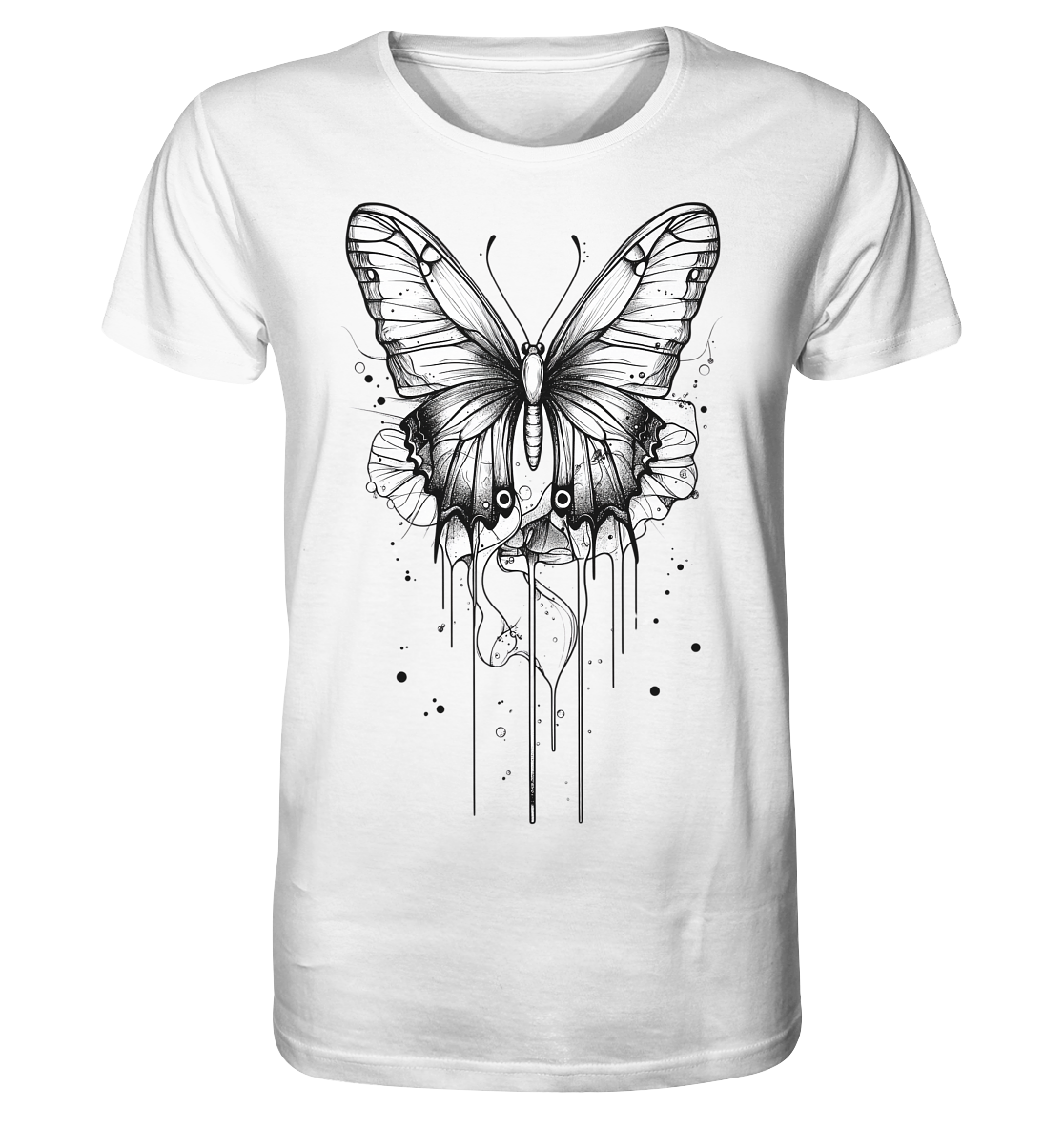 Schmetterlings Träume (nur Vorderseite Druck) - Organic Shirt