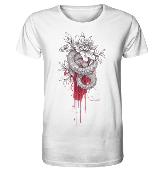 Schlange nur Vorderseiten Druck - Organic Shirt