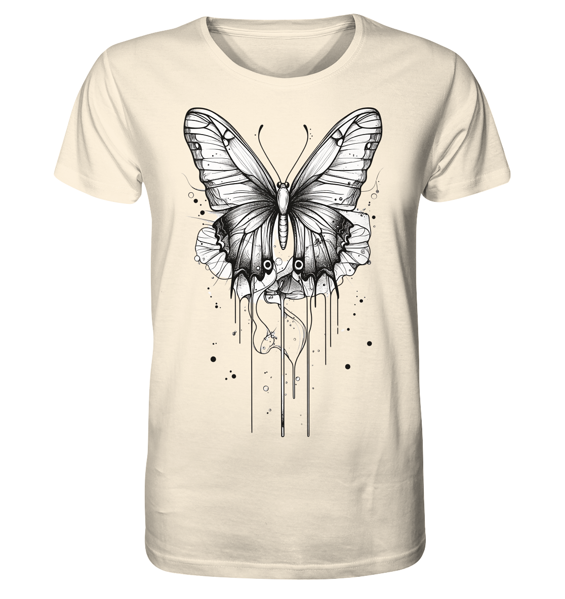 Schmetterlings Träume (nur Vorderseite Druck) - Organic Shirt