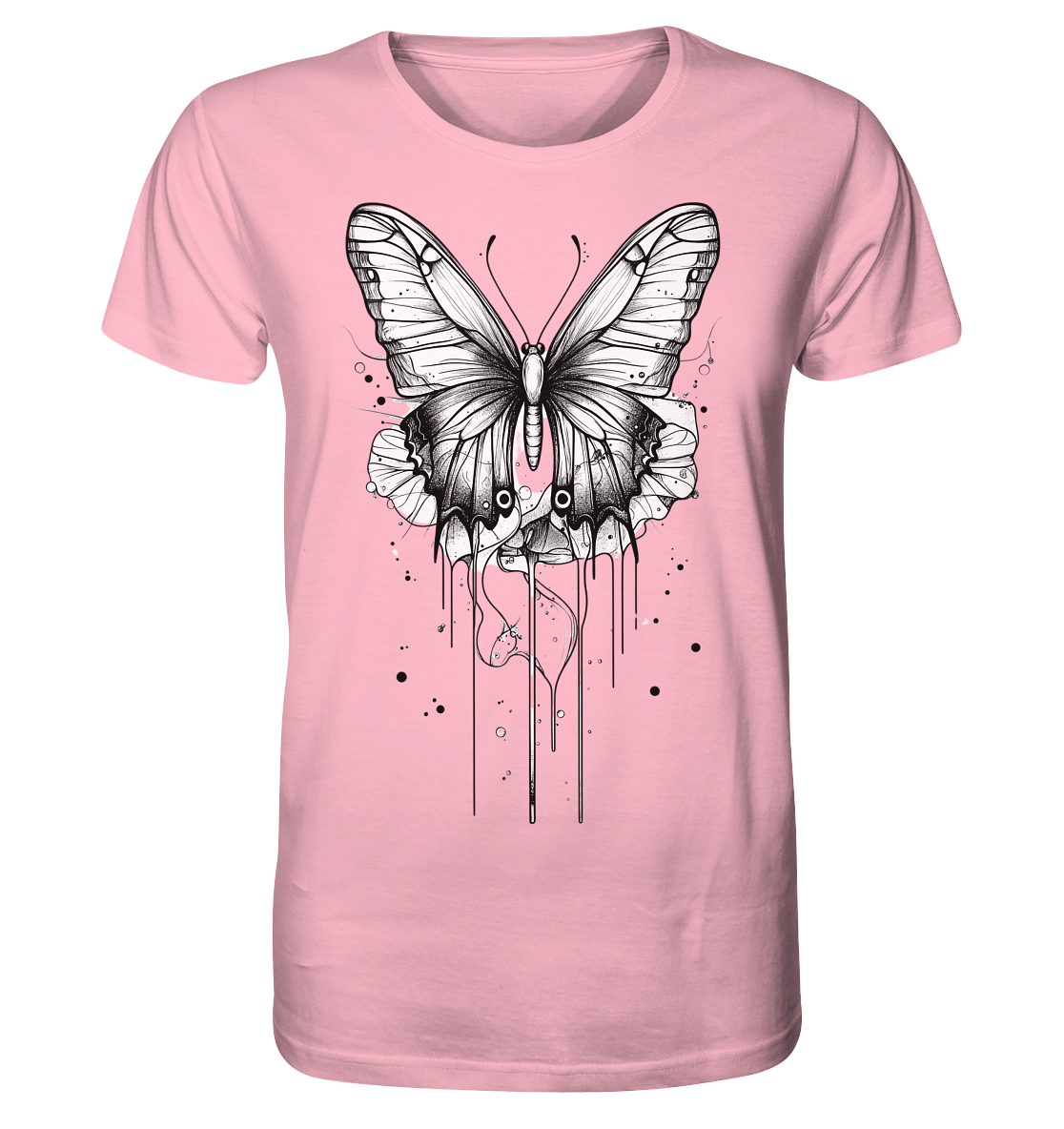 Schmetterlings Träume (nur Vorderseite Druck) - Organic Shirt