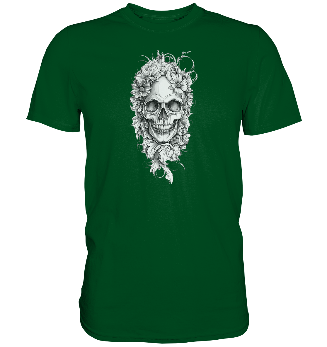 Totenkopfs Blüte  - Premium Shirt