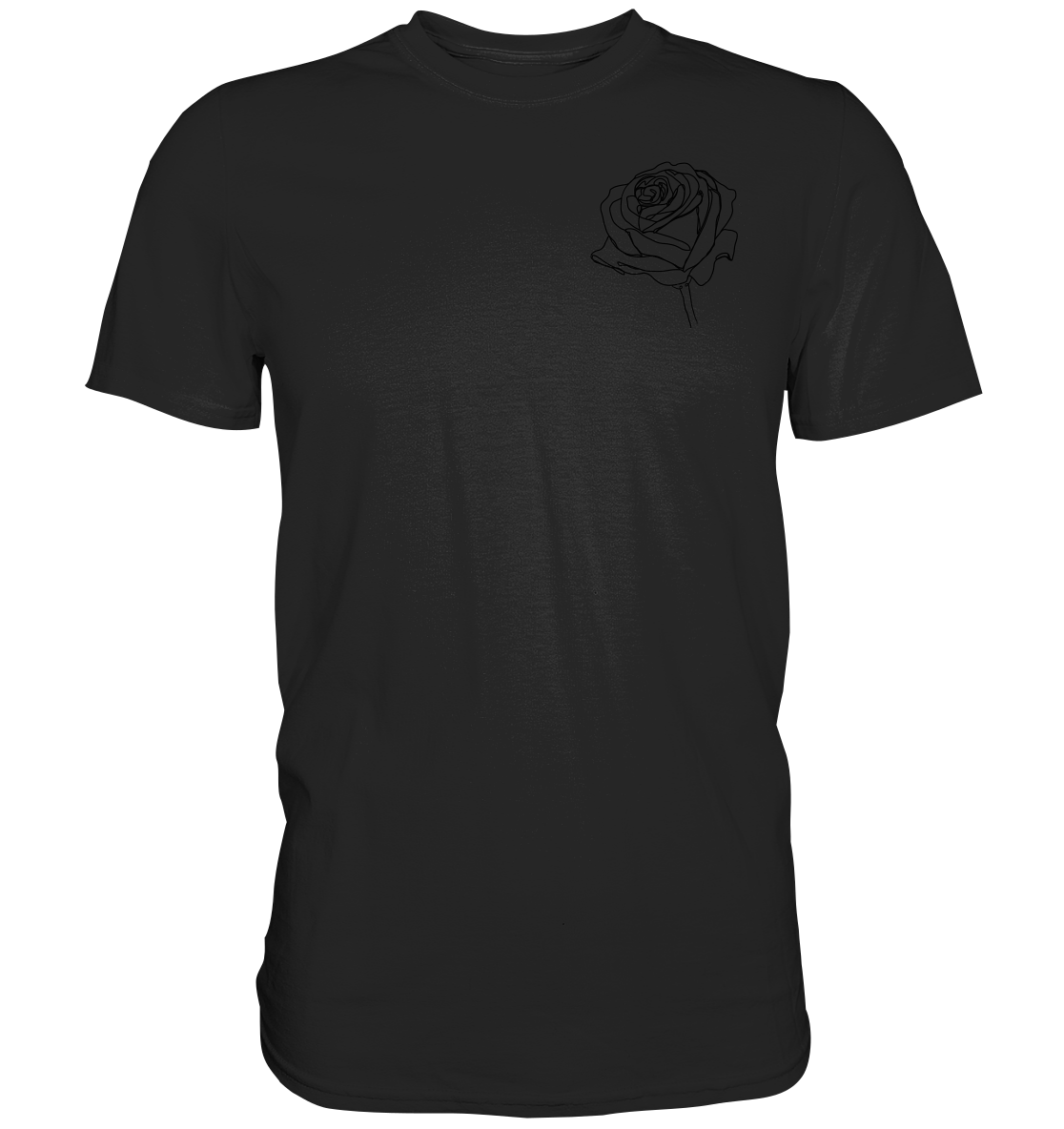 Rosen look T-shirt vor-Rückseite, verschiedene Farben - Premium Shirt
