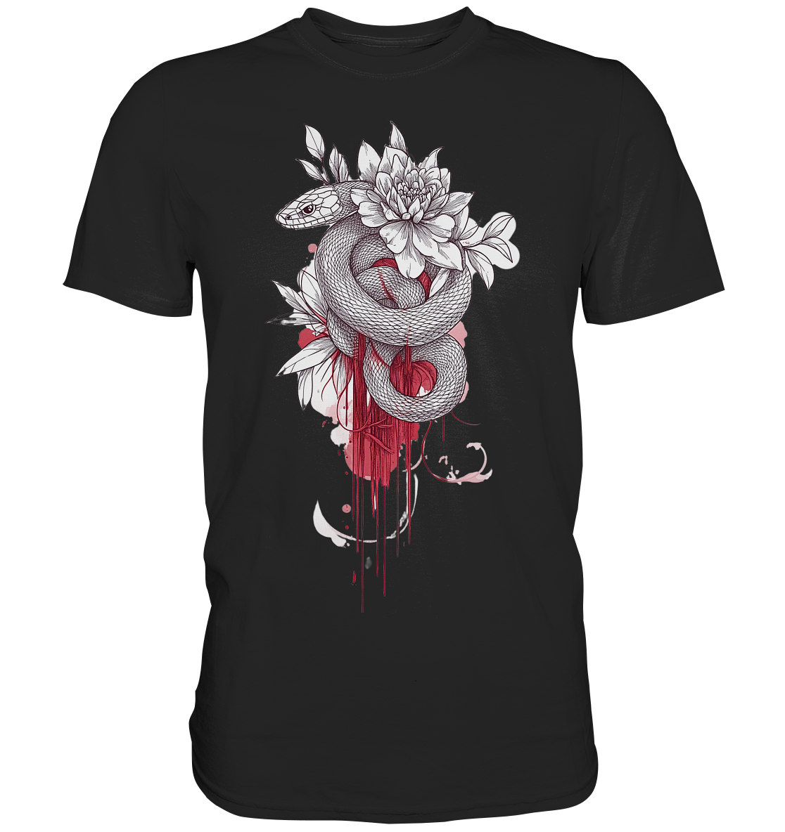 Schlange nur Vorderseiten Druck - Premium Shirt