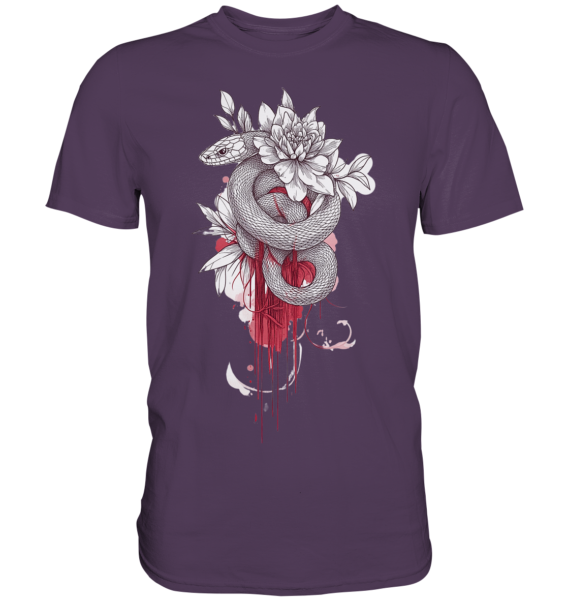 Schlange nur Vorderseiten Druck - Premium Shirt