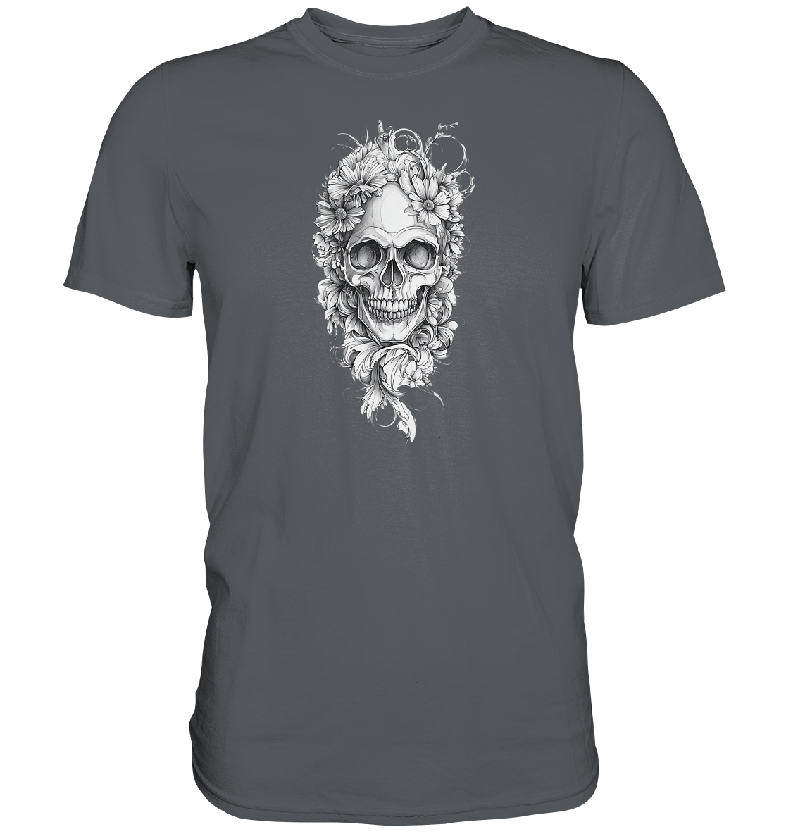 Totenkopfs Blüte  - Premium Shirt