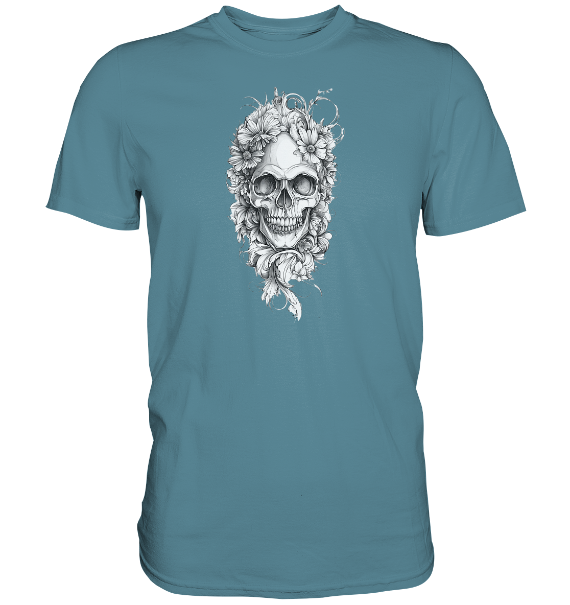 Totenkopfs Blüte  - Premium Shirt