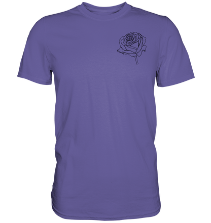 Rosen look T-shirt vor-Rückseite, verschiedene Farben - Premium Shirt