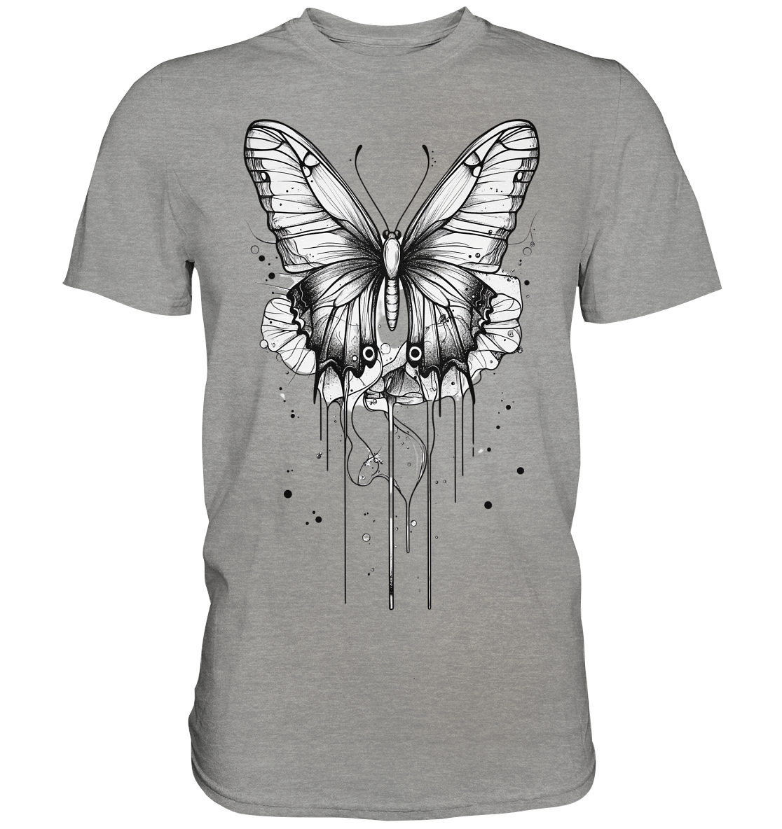 Schmetterlings Träume (nur Vorderseite Druck) - Premium Shirt