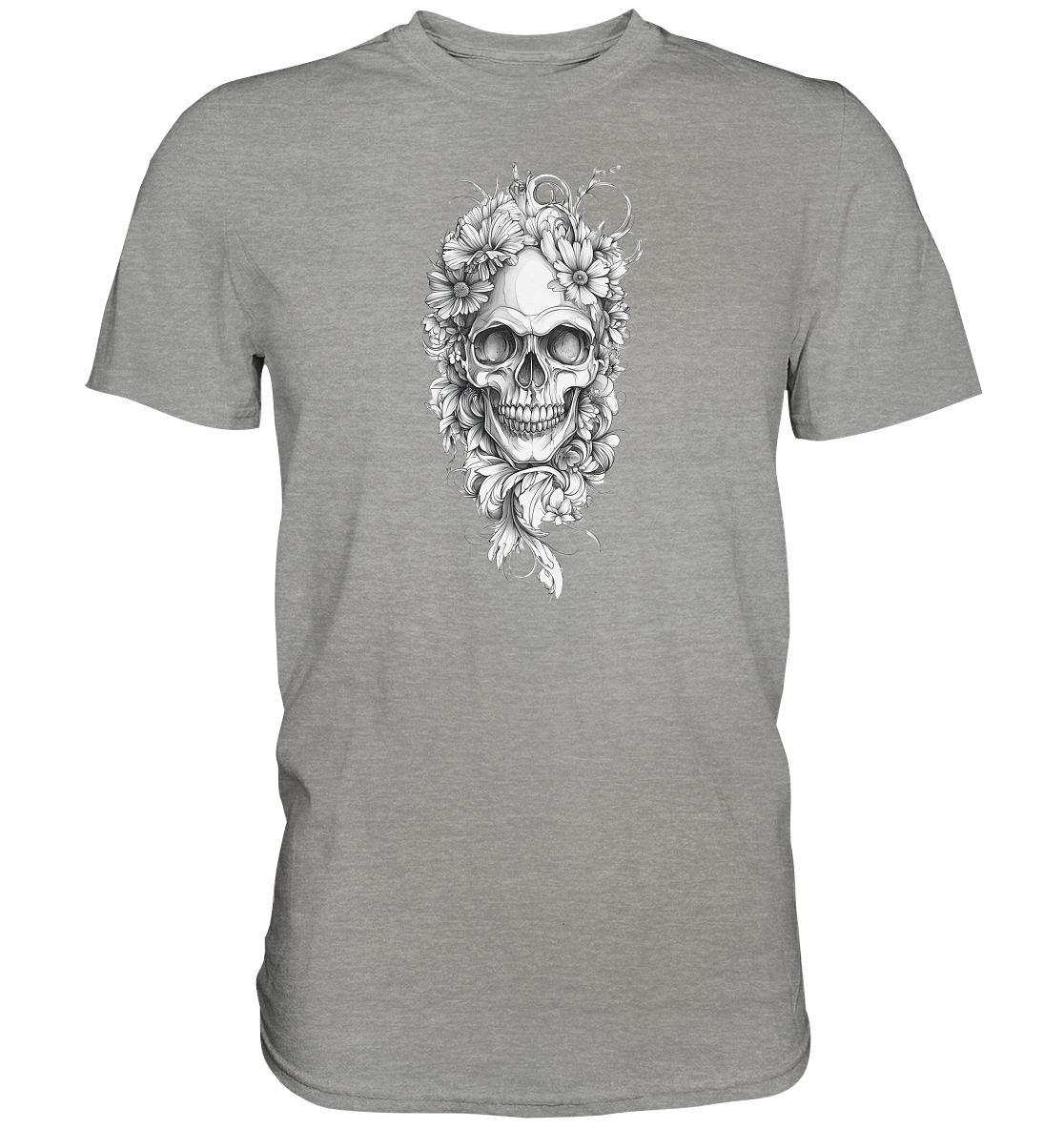 Totenkopfs Blüte  - Premium Shirt