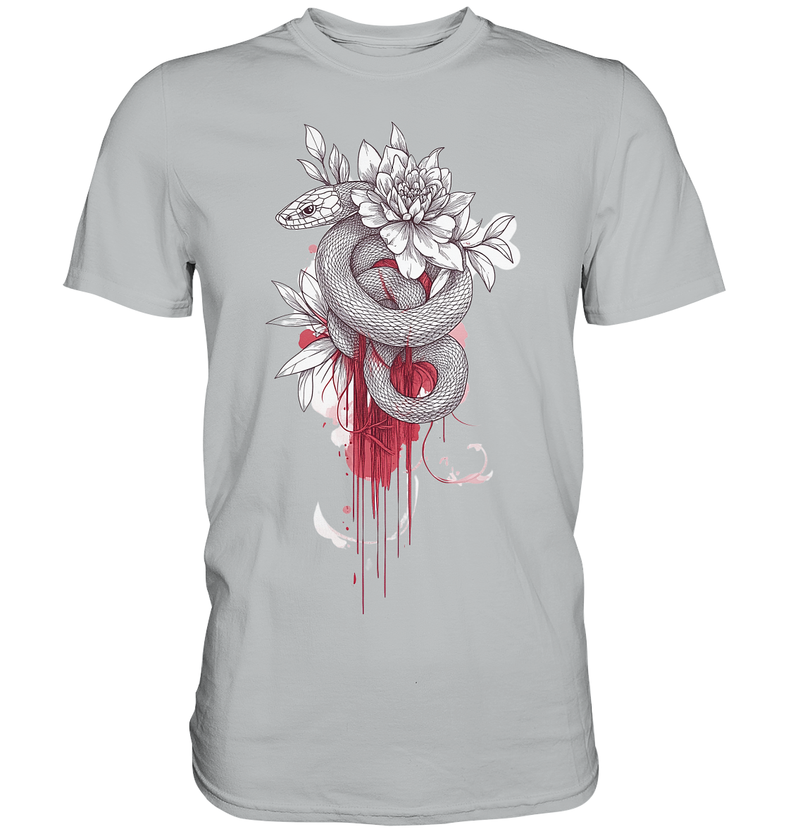 Schlange nur Vorderseiten Druck - Premium Shirt