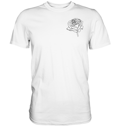 Rosen look T-shirt vor-Rückseite, verschiedene Farben - Premium Shirt