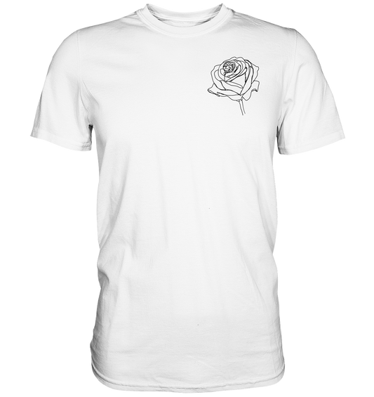 Rosen look T-shirt vor-Rückseite, verschiedene Farben - Premium Shirt