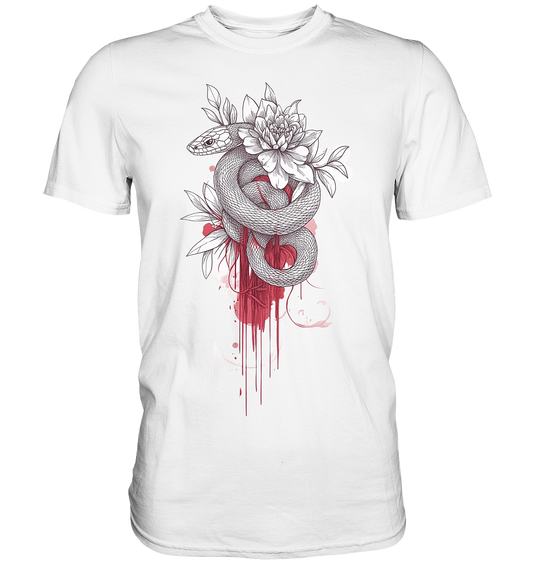 Schlange nur Vorderseiten Druck - Premium Shirt