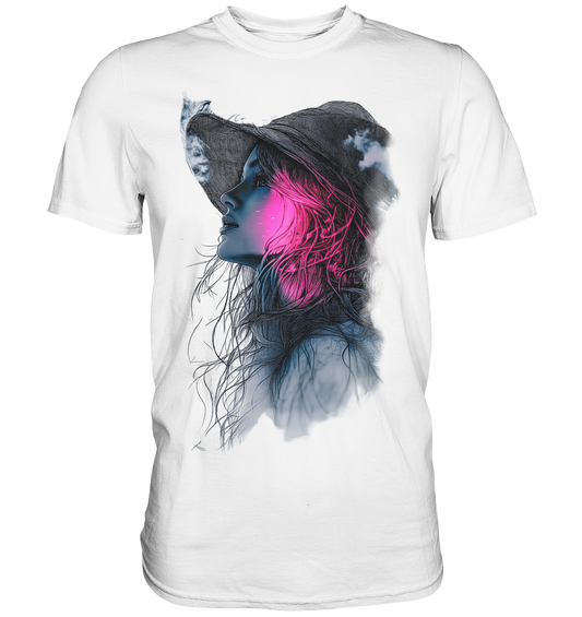 Frau (Vorderseiten Druck) - Premium Shirt