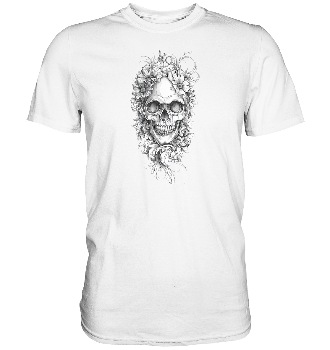 Totenkopfs Blüte  - Premium Shirt