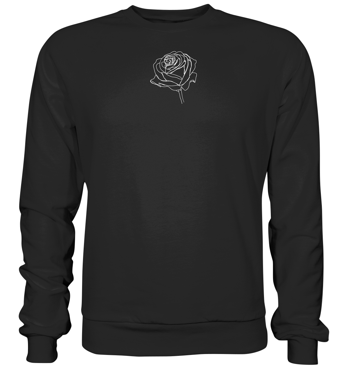 Rosenliebe Schwarz - Premium Sweatshirt