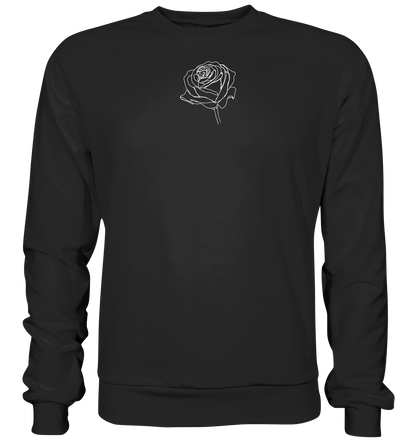 Rosenliebe Schwarz - Premium Sweatshirt