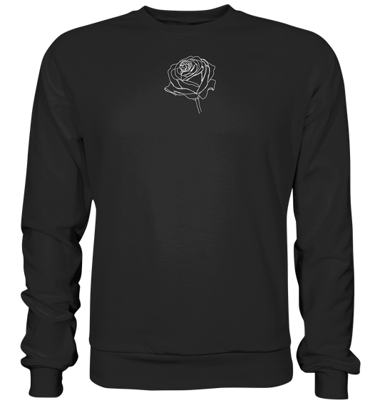 Rosenliebe Schwarz - Premium Sweatshirt