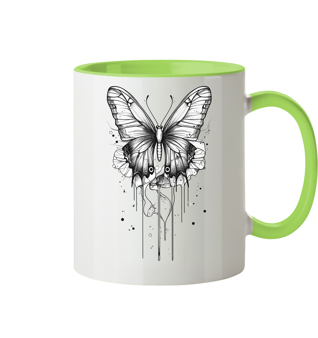 Schmetterlings Träume Trinkgefässe  - Tasse zweifarbig