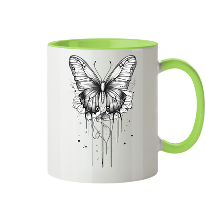 Schmetterlings Träume Trinkgefässe  - Tasse zweifarbig