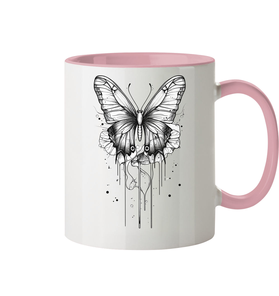 Schmetterlings Träume Trinkgefässe  - Tasse zweifarbig