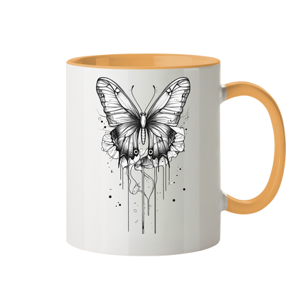 Schmetterlings Träume Trinkgefässe  - Tasse zweifarbig