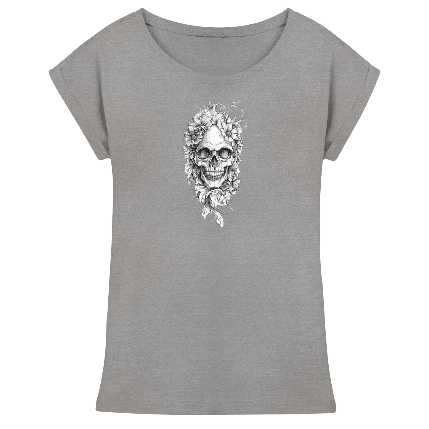 Totenkopfs Blüte  - Womens Extended Shoulder T-Shirt