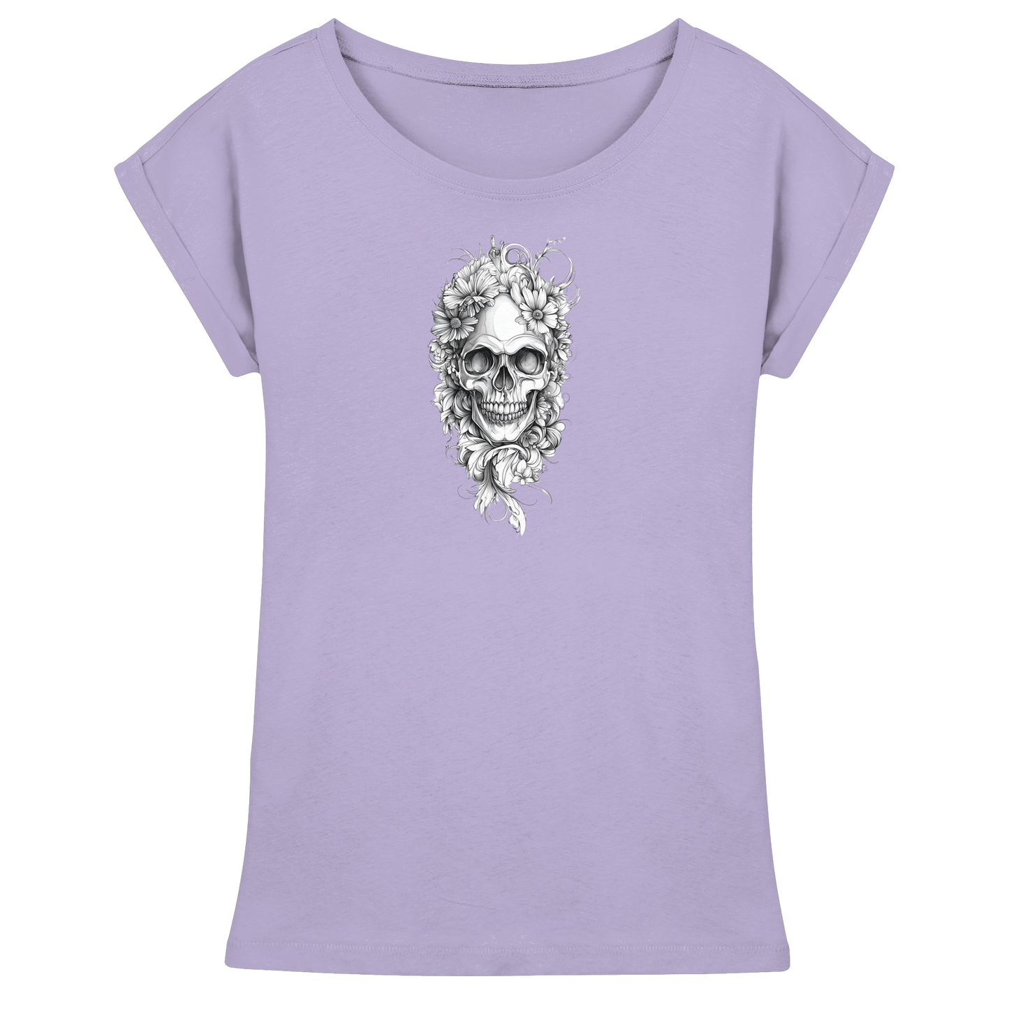 Totenkopfs Blüte  - Womens Extended Shoulder T-Shirt