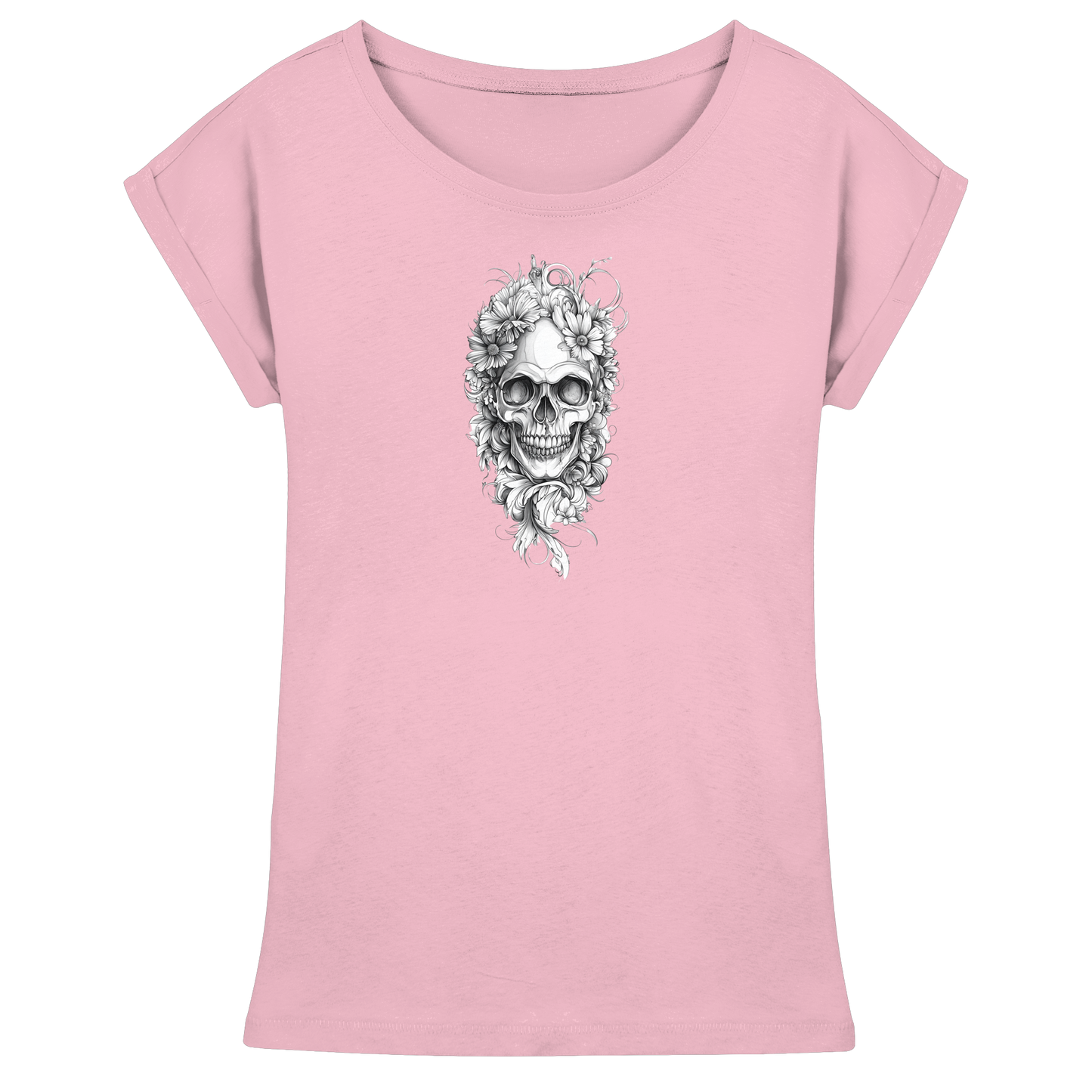 Totenkopfs Blüte  - Womens Extended Shoulder T-Shirt