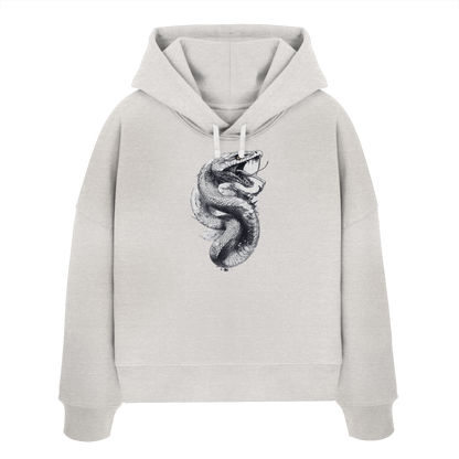 Schlangenkönigin  - Womens Organic Boxcut Hoodie