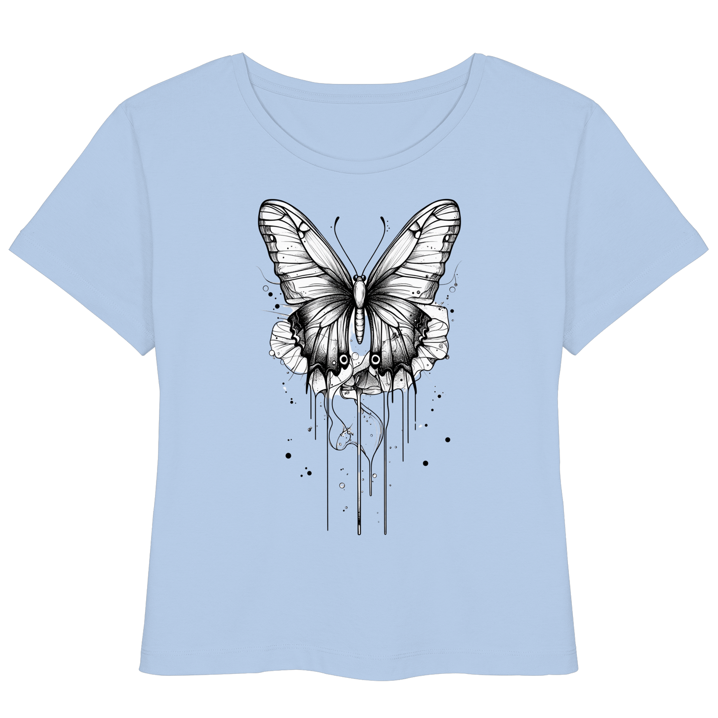 Schmetterlings Träume nur Voderseite - Womens Organic Lightweight T-Shirt