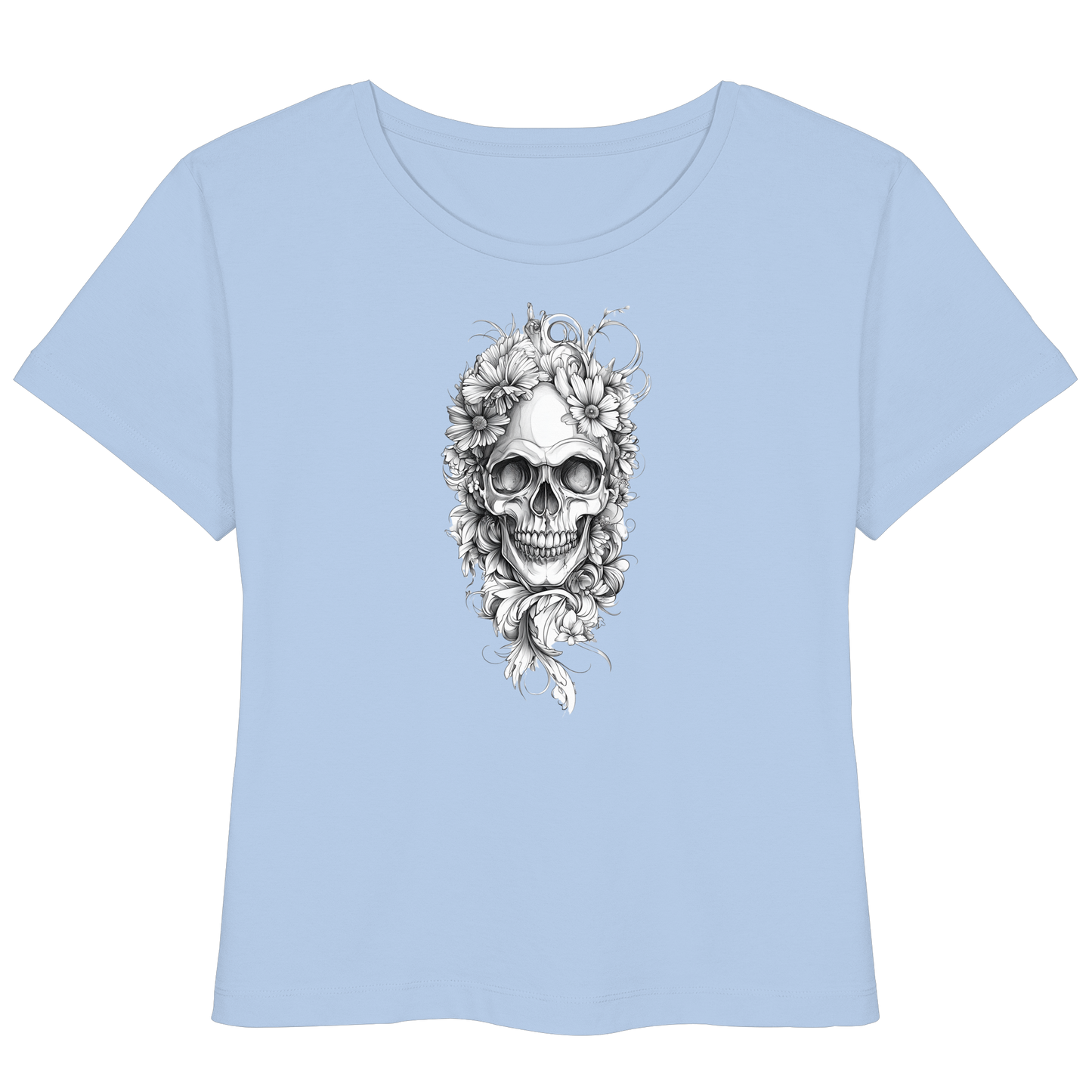 Totenkopfs Blüte  - Womens Organic Lightweight T-Shirt