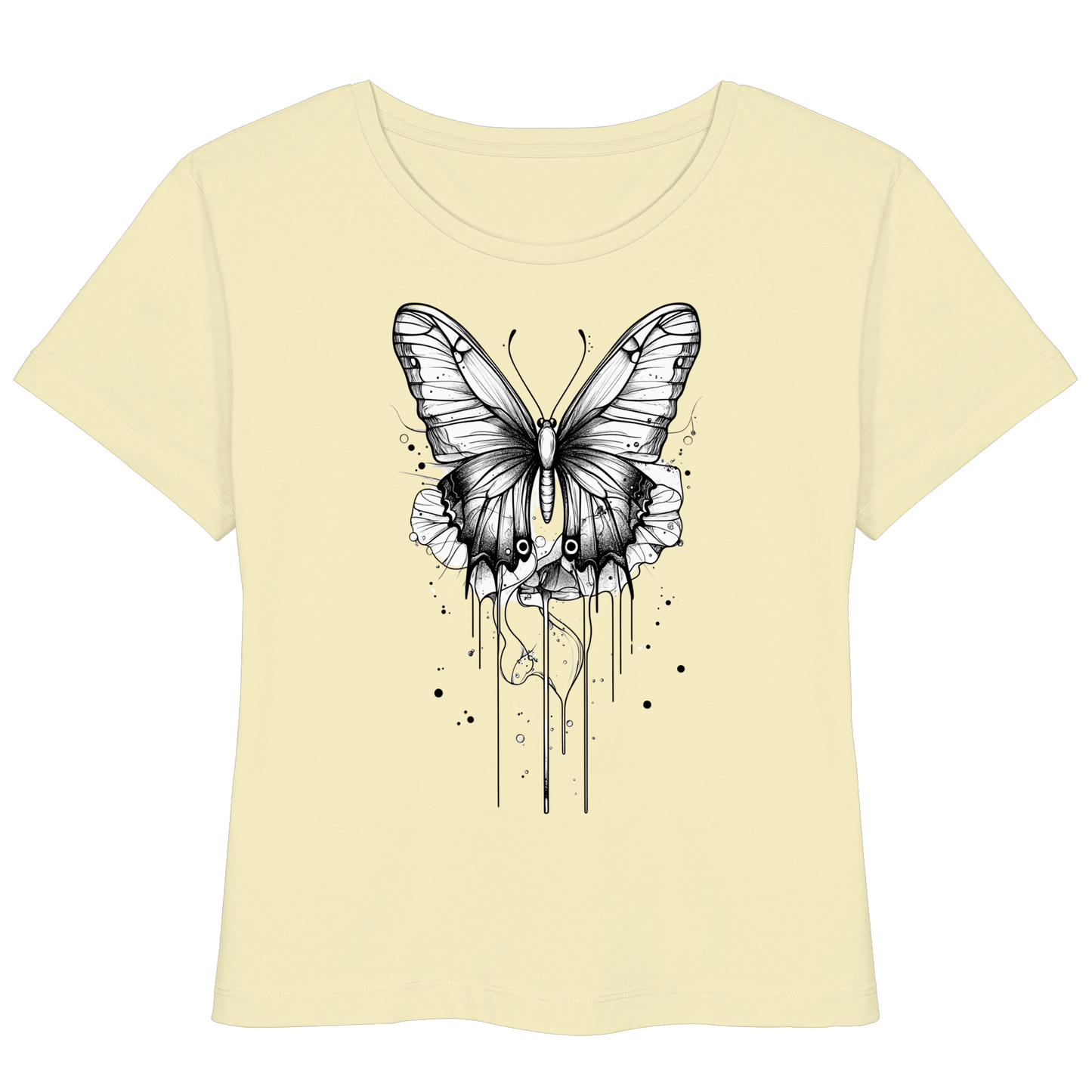 Schmetterlings Träume nur Voderseite - Womens Organic Lightweight T-Shirt