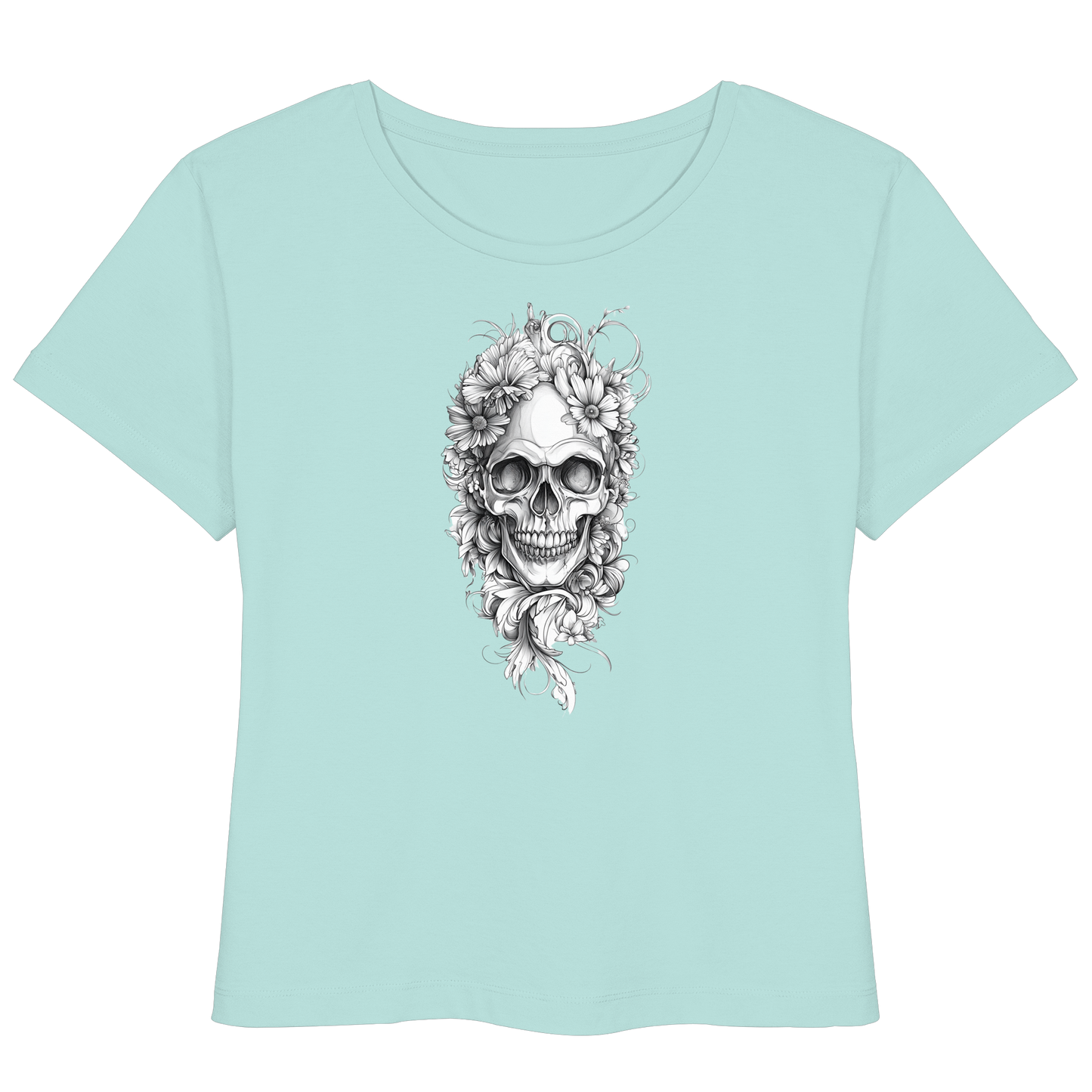 Totenkopfs Blüte  - Womens Organic Lightweight T-Shirt