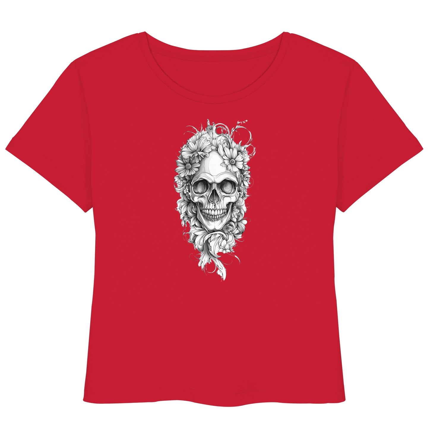 Totenkopfs Blüte  - Womens Organic Lightweight T-Shirt
