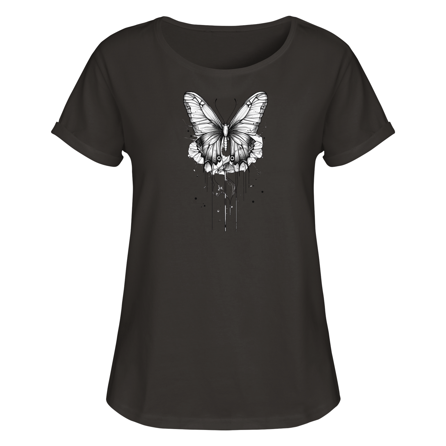 Schmetterlings träume  - Womens Roll-Up T-Shirt