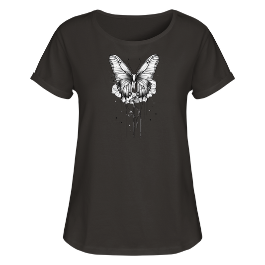 Schmetterlings träume  - Womens Roll-Up T-Shirt