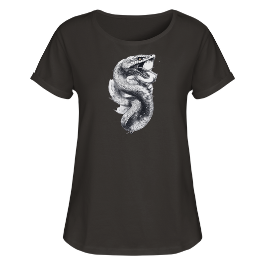 Schlangenkönigin  - Womens Roll-Up T-Shirt
