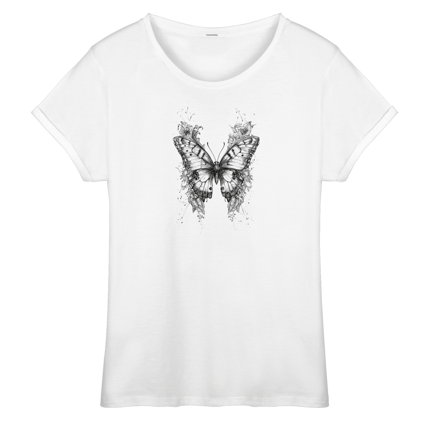 Schmetterling - Womens Roll-Up T-Shirt