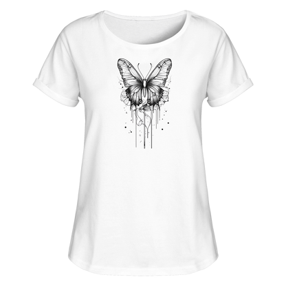 Schmetterlings träume  - Womens Roll-Up T-Shirt